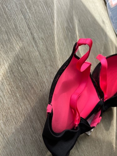 Sujetador Ann Summers OMG The Boost Rosa Neón y Negro Talla 34DD - PUBLICACIÓN GRATUITA - Imagen 4 de 6