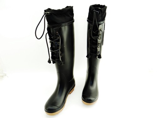 DSQUARED2 Rain Boots Black negro botas de goma botas mujer zapatos de goma 37 - Imagen 3 de 14