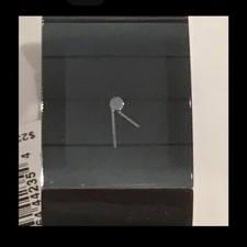 Orologio Philippe Starck Fossil PH5031 acciaio inox nero 'velato', nuovo con etichetta, batteria fresca