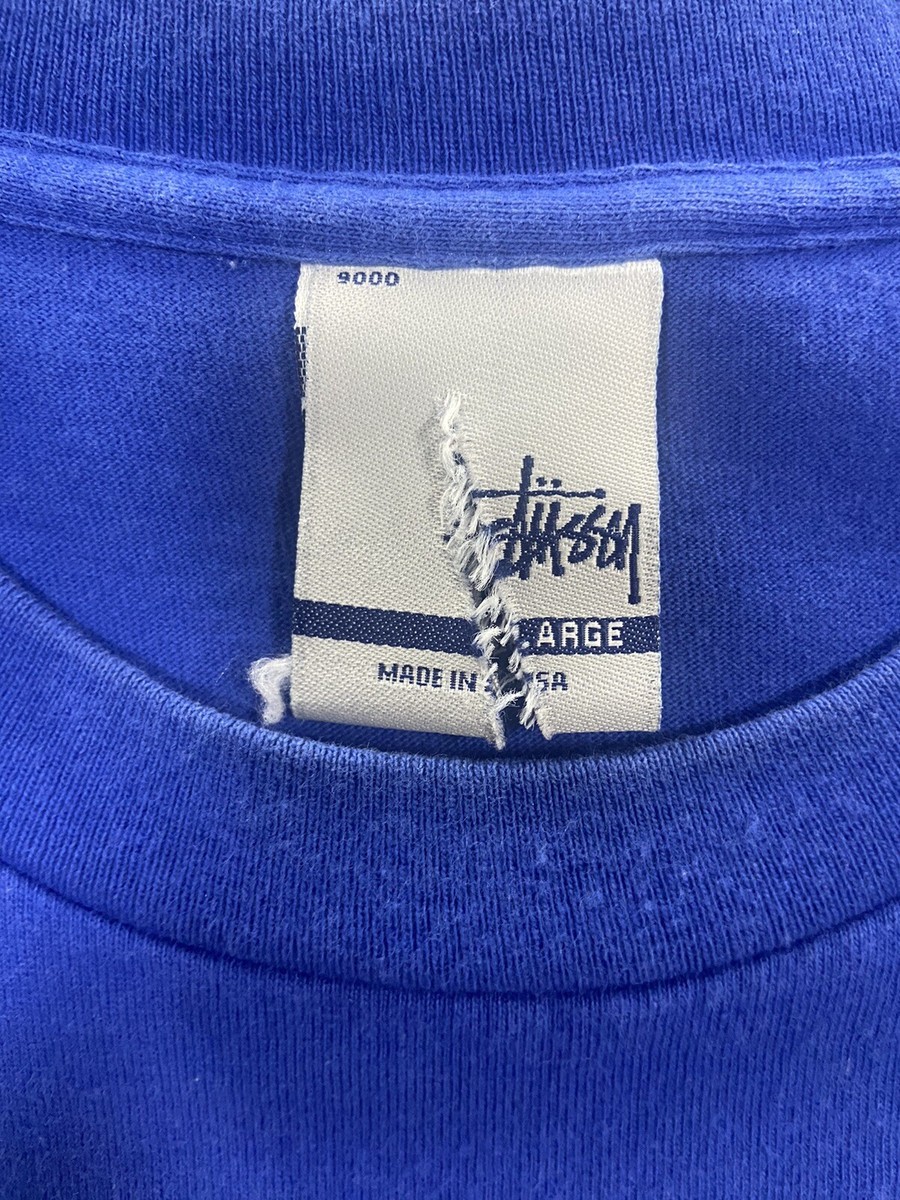 Vintage 90s Y2K Stussy Florida T-Shirt Blue Dolphin Size Large | eBay