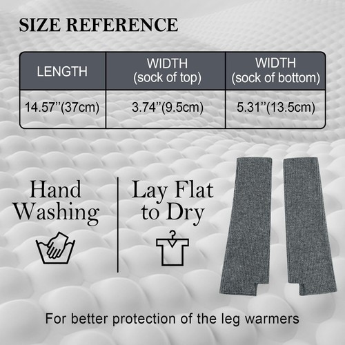 Knit Leg Warmers Girls Winter Long Socks for Women Leg Warmer Socks Thick Ank... - Picture 4 of 6