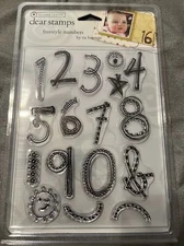 Autumn Leaves Clear Stamps Freestyle Numbers NEW