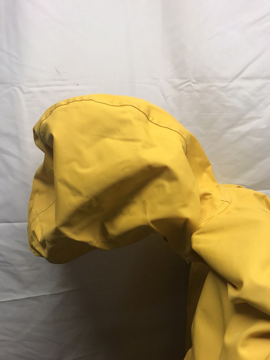 Chapeau De Pêcheur Jaune High Seas – Taille M, Vintage Japon, Ciré Ultra Solide