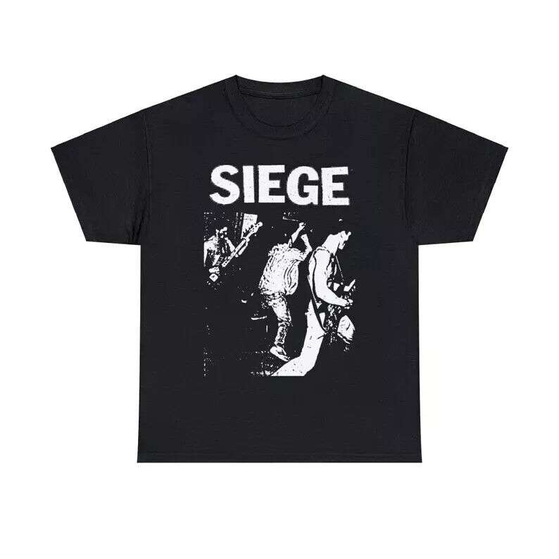 Siege Harcore Punk T Shirt Grindcore Vintage Crust Dystopia Siege Harcore Punk T Shirt Grindcore Vintage Crust Dystopia