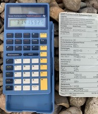 Texas Instruments Math Explorer Vintage Calculator. Good conditioned