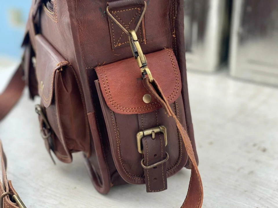 Bolso de mano de cuero para hombro portátil mensajero bolso original Bufflow bolso oculto Foto 4 de 4