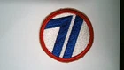 ORIGINAL MILITARY PATCH SEW ON WW2 ERA NO GLOW US ARMY 71ST INFANTRY DIVISION