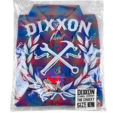 DIXXON Flannel "Chucky" Men's LARGE Flannel Button Plaid Shirt Horror Series