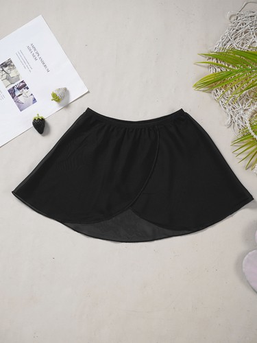 Kids Girls Training Dance Skirt Elastic Waistband Chinese Dancing Costume - Picture 73 of 87