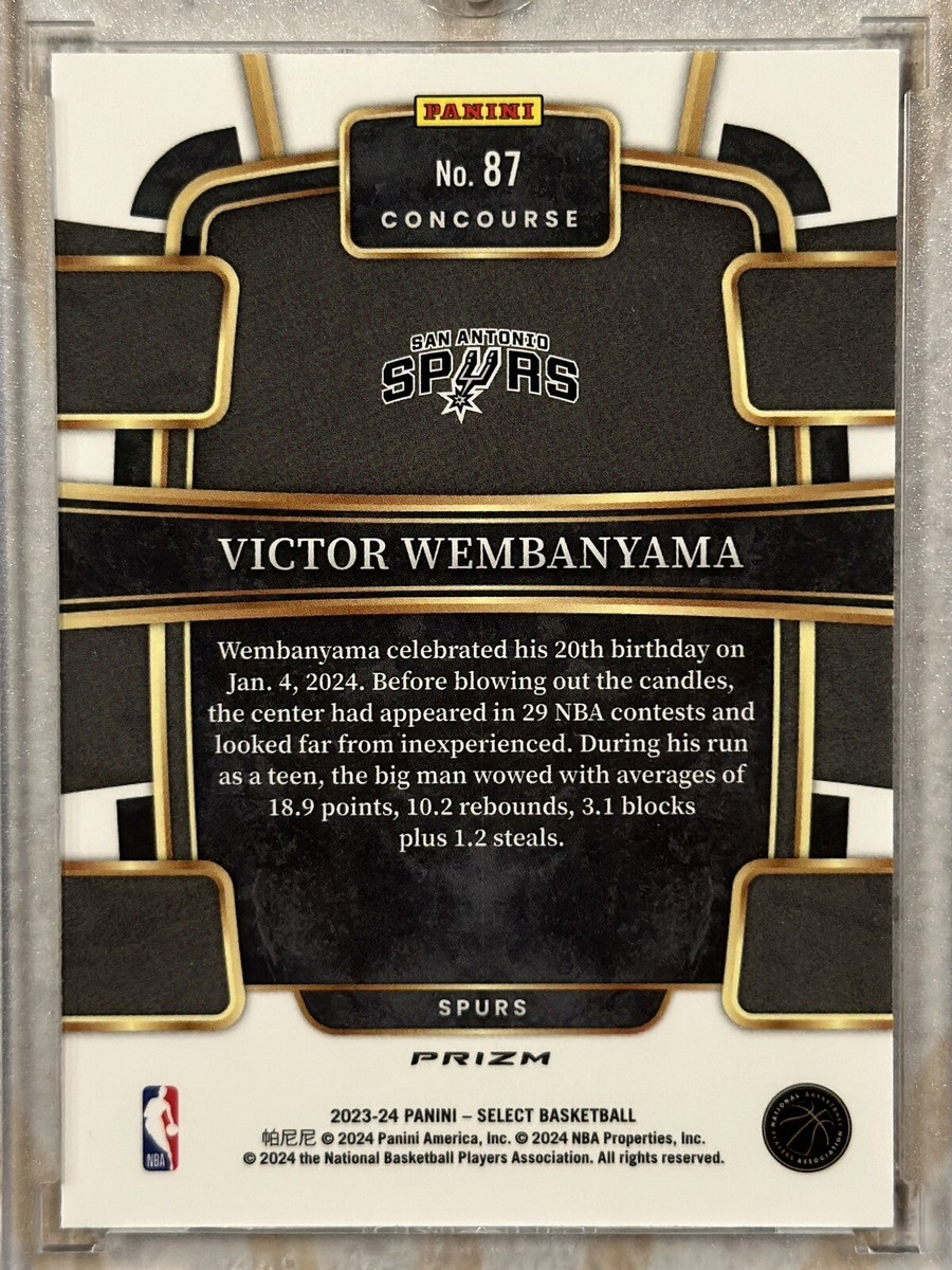 Victor Wembanyama 2023-24 Panini Select Concourse NBA SILVER 