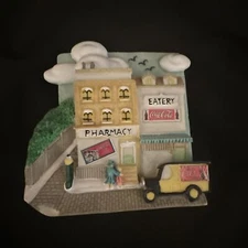 Vtg 1996 Coco-Cola Magnet Memories of America Corner Pharmacy Eatery Ceramic
