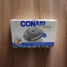 Conair SU1 Sound Therapy Machine White Noise w Power Adapter 10 Sound Modes