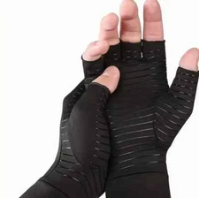 Copper Arthritis Compression Gloves Hand Support Pain Relief Joint Self Care