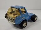 Tonka - Blue Tractor Cab Only Pressed Metal - 8" Long - No Box - Worn