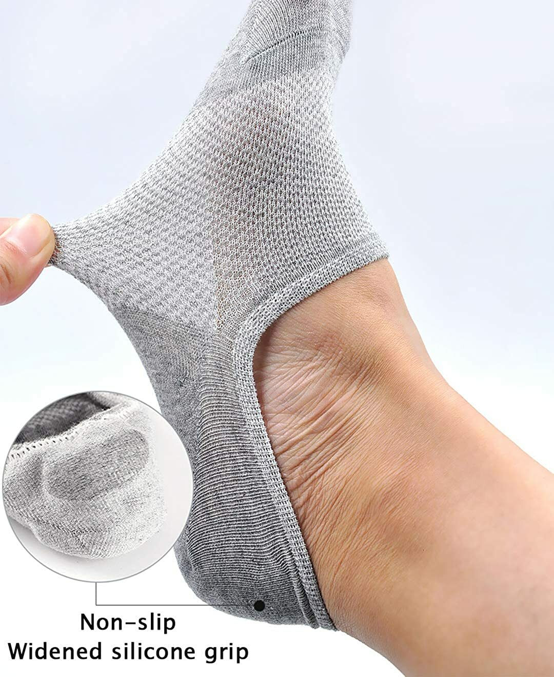 5 Pairs Mens No Show Trainer Socks Non Slip Sport Ankle Cotton Low Cut Sneaker eBay