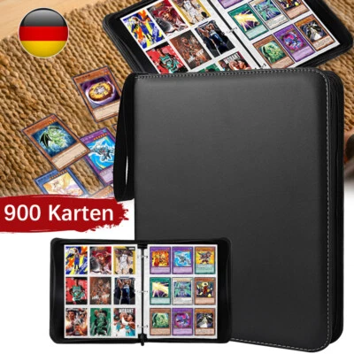 MARKENLOS Sammelalbum Album für 900 Pokemon Karten 9-Pockets Sammelmappe Ordner 50 Seiten