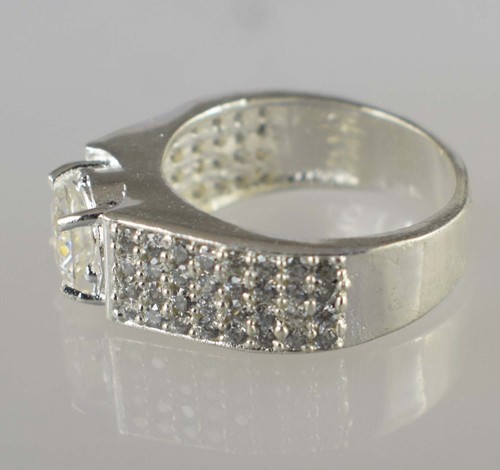 White Diamond Solitaire 1.55 Carat Round Cut Certified Ring Gift For Soulmate - Picture 7 of 8