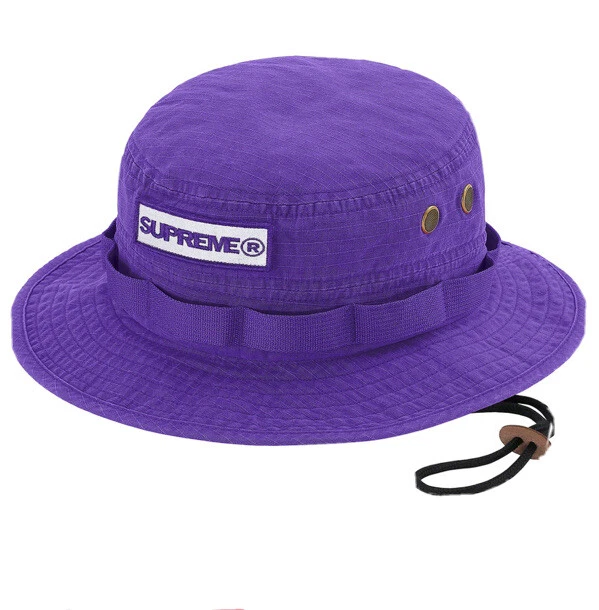 Supreme Reflective Patch Boonie chapeau violet S/m en main expédié le jour même