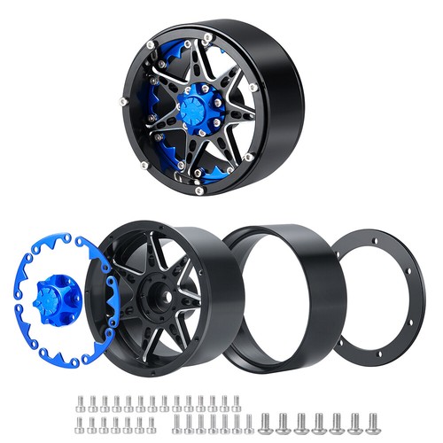AXSPEED Metall Legierung Beadlock 2,2" Felge 1/10 Maßstab RC Raupenräder Felgen - Bild 6 von 15