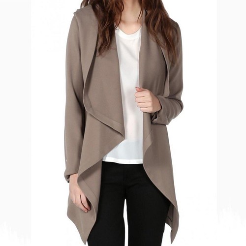 Soia \u0026 Kyo Tan Modern Drape Open Front 