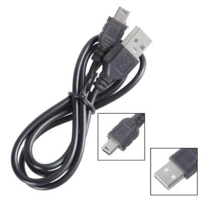 USB 2.0 Cable A to Mini B 5 Pin Male High Speed USB Charger Data Cord Durable