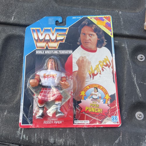 Sealed c1990 Hasbro ROWDY RODDY PIPER Punch WWF Wr...