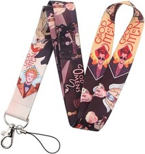 Good Omens TV Show Angel Demon 17.7" Neck Lanyard US SELLER NEW