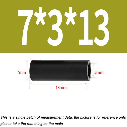 M5,M6,M7,M9, M11, M14,M16,M18 Nylon Plastic Spacers Standoff Black Round Washers - Picture 47 of 217