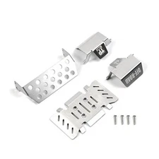For FMS 1/10 Explorer YJ Wrangler Skid Plate Metal Armor Chassis Armor