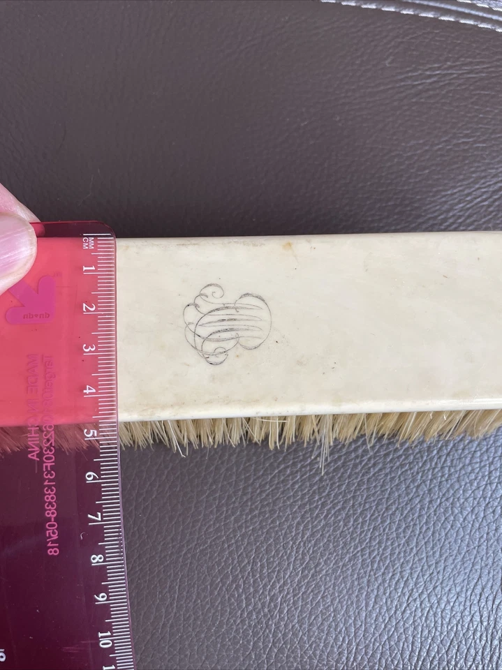 Espejo y caja de hueso chino antiguo Foto 3 de 4