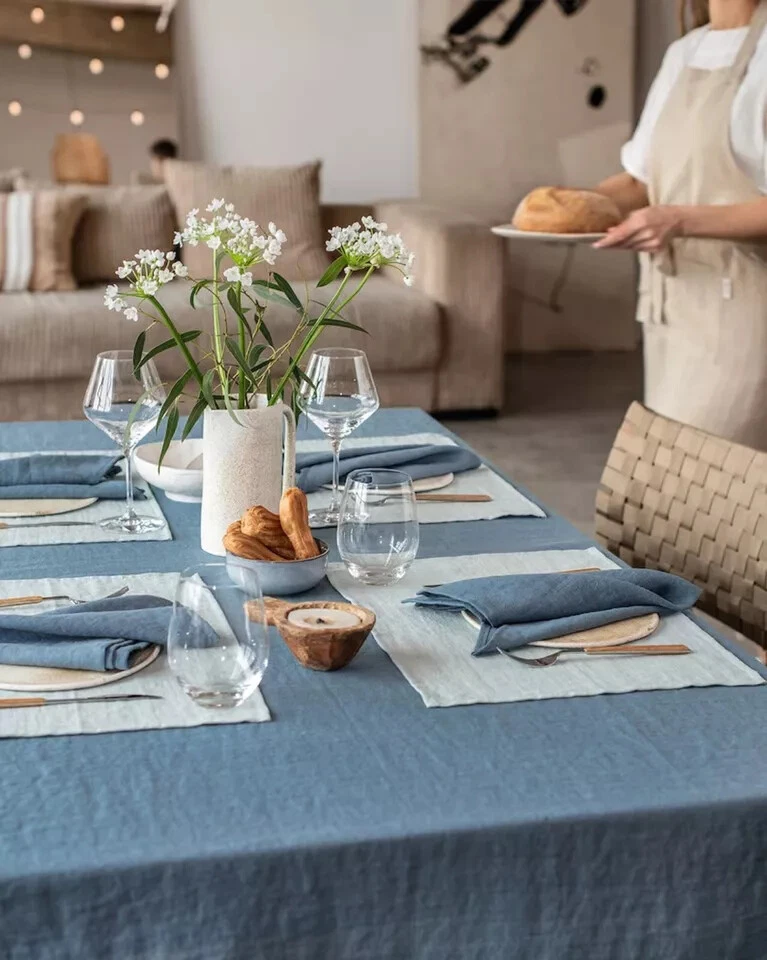 Set Of 50 Pcs Solid Napkins Set Cotton Kitchen Dinner Napkins For Party Napkins - Image 4 of 4