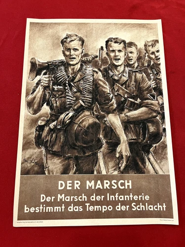 Group of German soldiers Third Reich WW2 WWII Military Print Poster