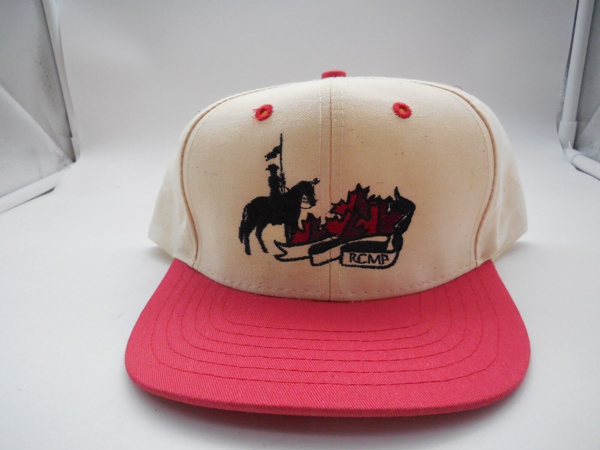 E5 Vtg Royal Canadian Mounted Police Strapback Hat Cap Canada RCMP Rare  Elite