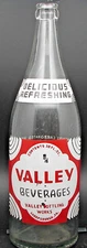 Valley Beverages; Sharpsburgh, PA.; 2-color ACL soda pop bottle