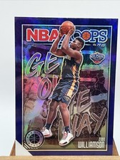 Zion Williamson 2019-20 NBA Hoops Premium Stock Get Out the Way Purple