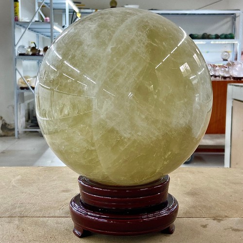 28.02LB Natural Yellow crystal ball Quartz Citrine sphere Mineral Meditation - 第 6/14 張圖片