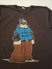 Vintage L Party Animal Tshirt - Late 80's - early 90's - READ