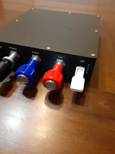 Cessna Throttle Quadrant Prop Mixture Flaps Trim Controller For Flight Sims - Picture 8 of 10
