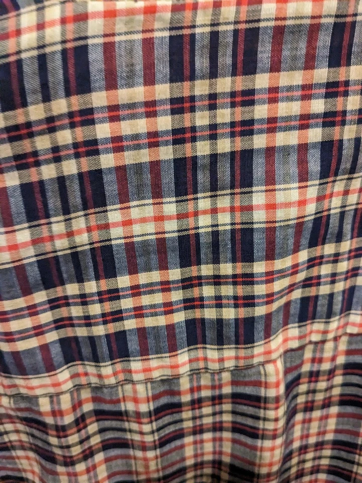 Camisa vintage Kentfield para hombre se adapta a cuadros mediana con botones mezcla de poliéster Foto 3 de 4