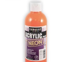 Sargent Art Acrylic Paint - Neon Orange, 8 oz