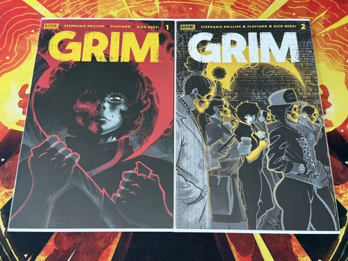 GRIM #1 & 2 NM | FLAVIANO 4TH PRINT & 3RD PRINT VARIANTS | BOOM 2022