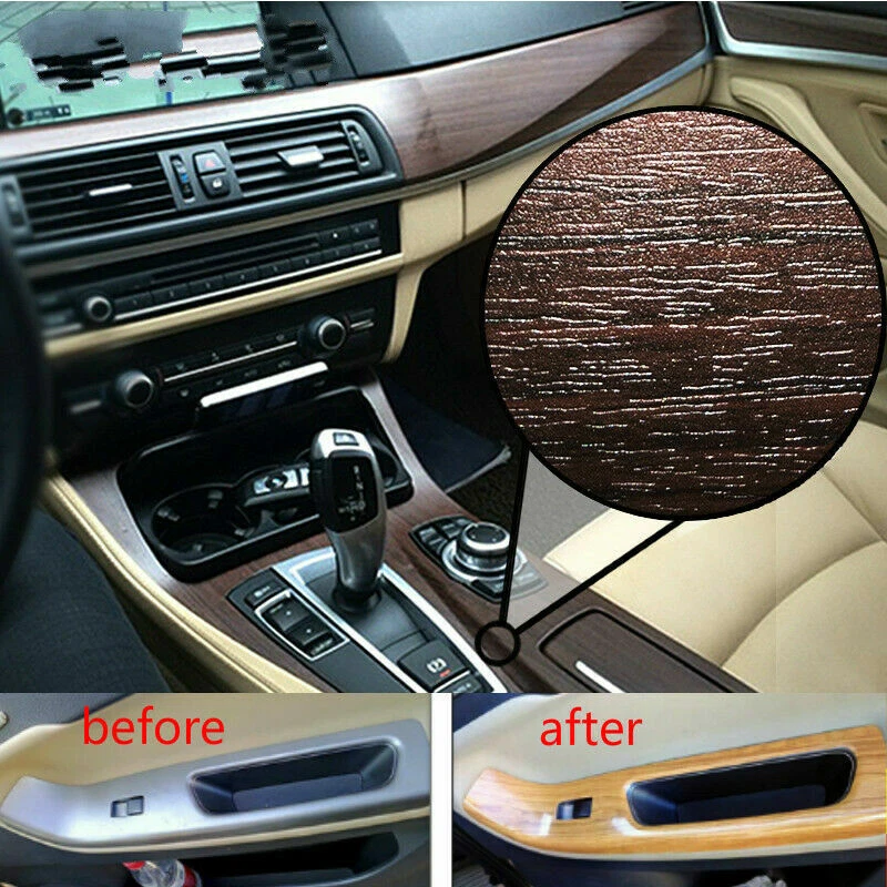 Holz Maserung Auto Folie Film Aufkleber PVC Selbstklebend Mottorad - Bild 2 von 4