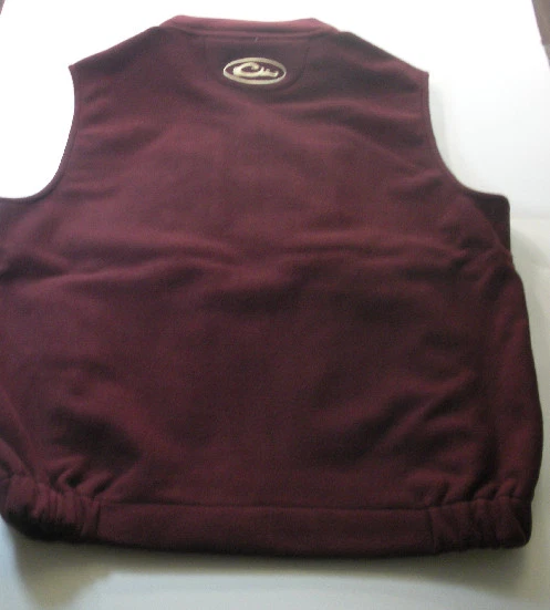 Drake Waterfowl 1602MRN-M Windproof Layering Maroon Fleece Vest Medium - Image 2 of 4