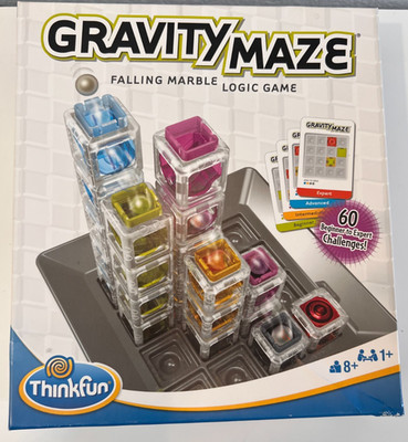 ThinkFun Gravity Maze Falling Marble Logic Game ThinkFun Ages 8+ Complete