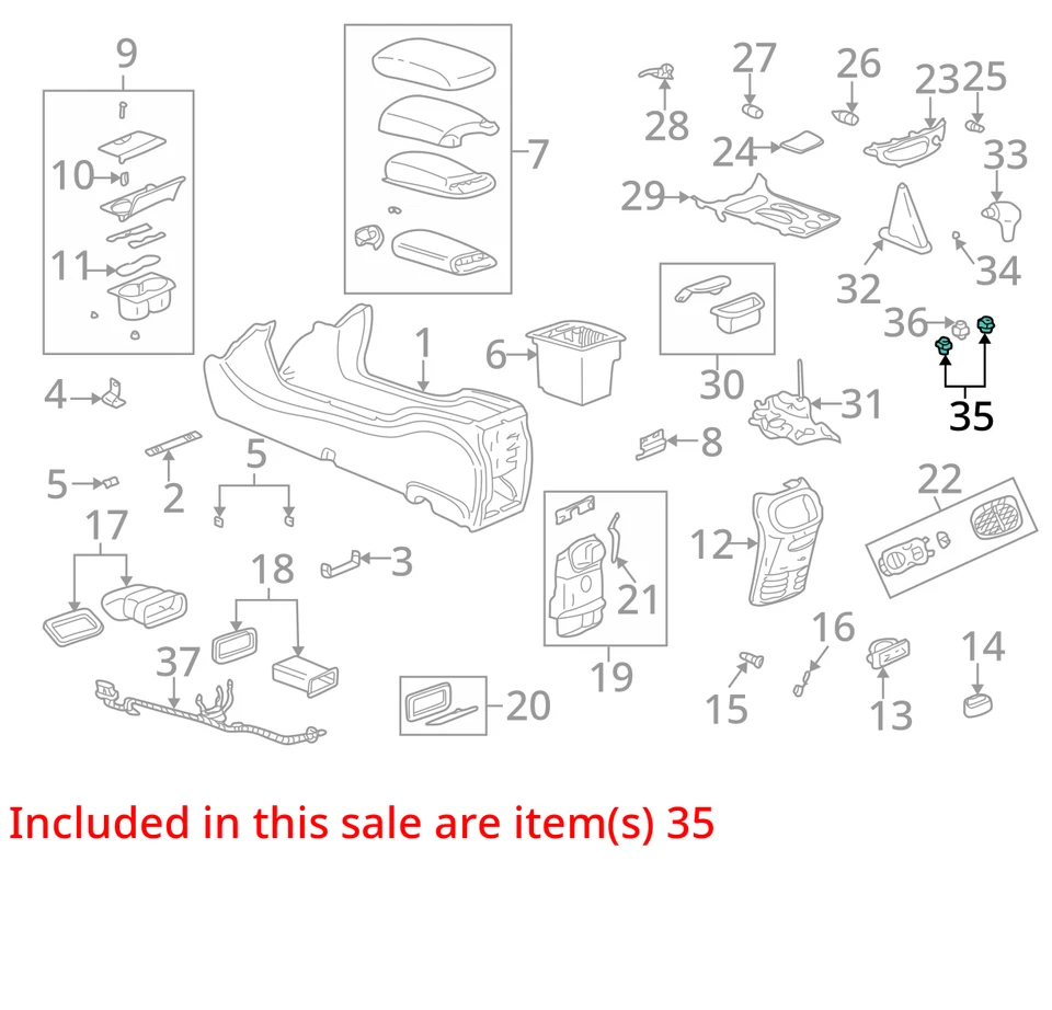 FITS 2000-2003 PONTIAC BONNEVILLE SWITCH ASM D SEAT HTR GRAY 25654382 -  NEW OEM - Image 2 of 3