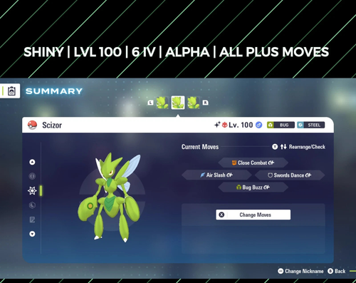 Scizor | Shiny | LVL100 | 6IV | Alpha | All Plus Moves | Pokemon Legends Z-A - Picture 3 of 3