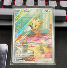 Pokemon Lillipup Illustration Rare Holo 154/086 SV: White Flare EN 60HP Narumi on eBay
