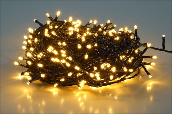 Weihnachts Lichterkette Warmweiß - 24M / 320 Led - Garten Deko Beleuchtung AußEn-image