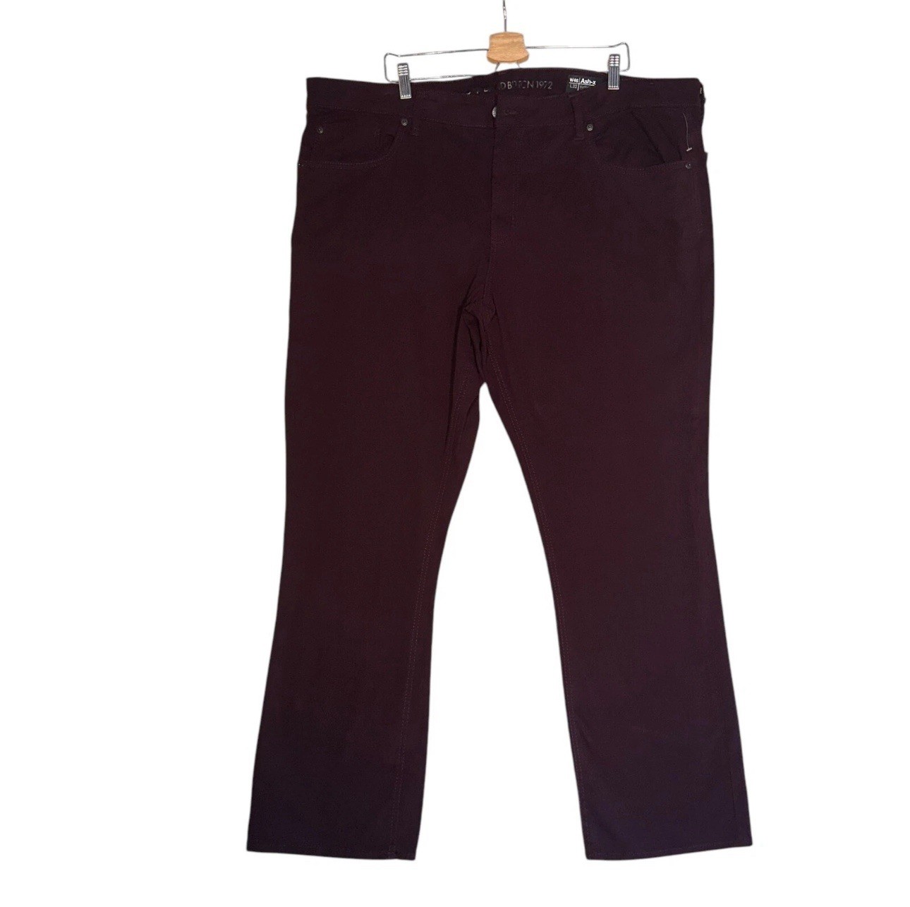 S Sz 46x32 Purple Denim Slim Stretch Zip Fly