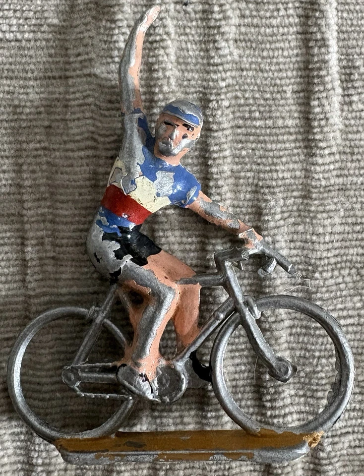 Lot De 5 Cyclistes / Coureurs Miniatures En Alu - Photo 2/4